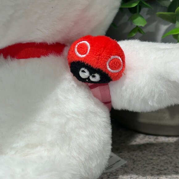 Target Plush Dog Red Ladybug & Pink Plaid Backpack 16" Stuffed Animal - Picture 2 of 4